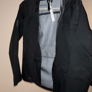 Black Lululemon rain jacket